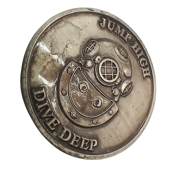 Naval Special Warfare DEVGRU SEAL Team 6 Navy Diver Jump High Challenge Coin - Picture 3 of 9
